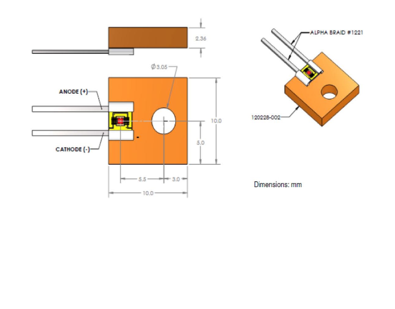 808nm 3W CW VCSEL Laser Diode