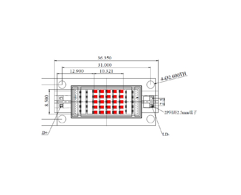 808nm 100W VCSEL Diode
